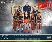 Load image into Gallery viewer, Cambridge Basketball Digital Team Photo