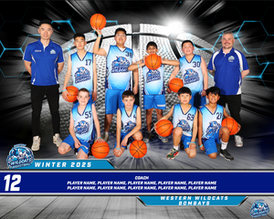 Western Wildcats Basketball Team Photo DIGITAL
