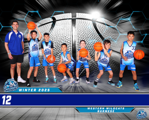 Western Wildcats Basketball Team Photo DIGITAL