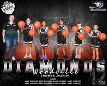 Load image into Gallery viewer, Woodville Basketball Digital Team Photo