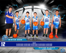 Load image into Gallery viewer, Western Wildcats Basketball Team Photo DIGITAL