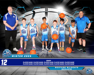 Western Wildcats Basketball Team Photo DIGITAL