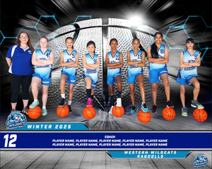 Western Wildcats Basketball Team Photo DIGITAL