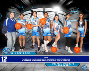 Western Wildcats Basketball Team Photo DIGITAL