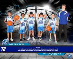 Western Wildcats Basketball Team Photo DIGITAL