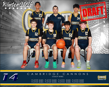 Load image into Gallery viewer, Cambridge Basketball Digital Team Photo