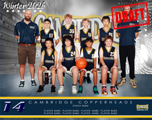 Load image into Gallery viewer, Cambridge Basketball Digital Team Photo