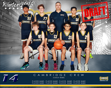 Load image into Gallery viewer, Cambridge Basketball Digital Team Photo
