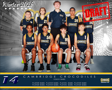 Load image into Gallery viewer, Cambridge Basketball Digital Team Photo