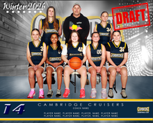 Load image into Gallery viewer, Cambridge Basketball Digital Team Photo