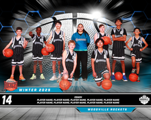 Load image into Gallery viewer, Woodville Basketball Team Photo DIGITAL