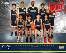 Load image into Gallery viewer, Cambridge Basketball Digital Team Photo