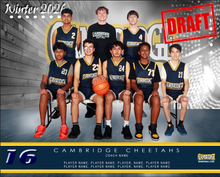 Load image into Gallery viewer, Cambridge Basketball Digital Team Photo