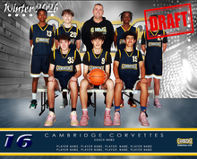 Load image into Gallery viewer, Cambridge Basketball Digital Team Photo