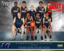 Load image into Gallery viewer, Cambridge Basketball Digital Team Photo