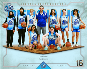 Western Wildcats Basketball Team Photo DIGITAL