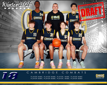 Load image into Gallery viewer, Cambridge Basketball Digital Team Photo
