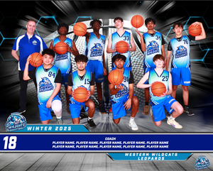 Western Wildcats Basketball Team Photo DIGITAL