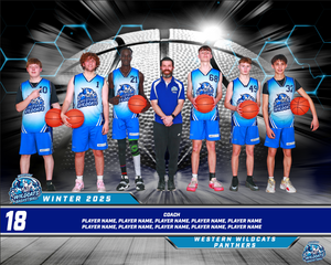 Western Wildcats Basketball Team Photo DIGITAL