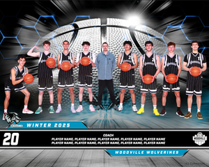 Woodville Basketball Team Photo PRINT