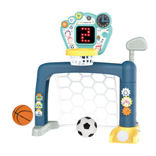 Load image into Gallery viewer, Sports World 3-in-1 Adjustable Indoor basketball, Soccer Goal, and Golf Set