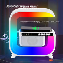 Load image into Gallery viewer, Bluetooth Rechargeable Speaker - Wireless Phone Charging LED Lamp Alarm Clock