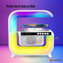 Load image into Gallery viewer, Bluetooth Rechargeable Speaker - Wireless Phone Charging LED Lamp Alarm Clock