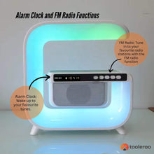 Load image into Gallery viewer, Bluetooth Rechargeable Speaker - Wireless Phone Charging LED Lamp Alarm Clock