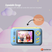 Load image into Gallery viewer, Kids HD Digital Camera Blue - Children&#39;s Selfie Photo Video 2.4 Inch Screen