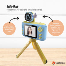 Load image into Gallery viewer, Kids HD Digital Camera Blue - Children&#39;s Selfie Photo Video 2.4 Inch Screen