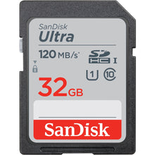 Load image into Gallery viewer, SANDISK SDSDUN4-032G-GN6IN  SDHC Ultra UHS-I Class 10 , U1, 120mb/s read &amp;10mb/s write