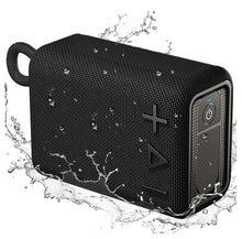 Load image into Gallery viewer, ROYQUEEN Bluetooth Speaker, Waterproof Bluetooth Speaker, Portable Bluetooth Speaker,Shower Speaker,Rich Bass HD Stereo Sound for Home, Beach, Shower, Outdoor Travel 20H Playtime (Black)