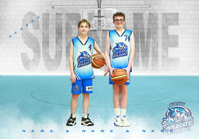 Western Wildcats Basketball INDIVIDUAL and SIBLING Photo