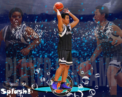 Newport Raiders Basketball Splash Photo