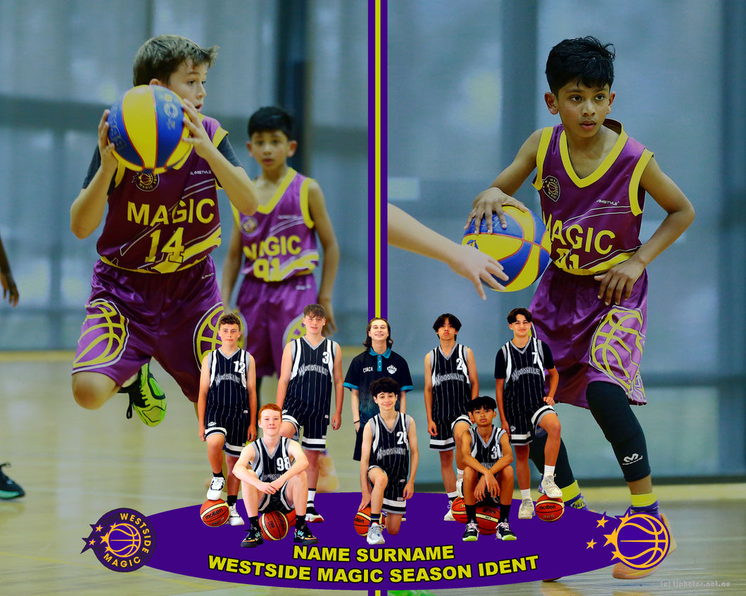 Westside Magic Basketball TEAM 2UP Photo