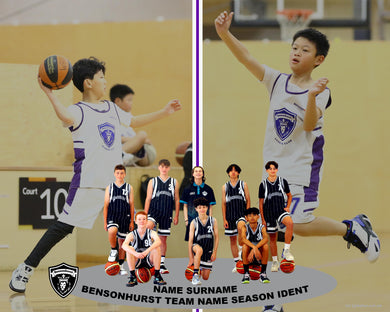 Bensonhurst Basketball TEAM 2UP Photo