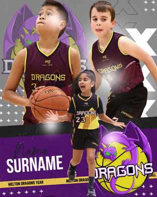 Melton Dragons Basketball BIG TICKET Photo