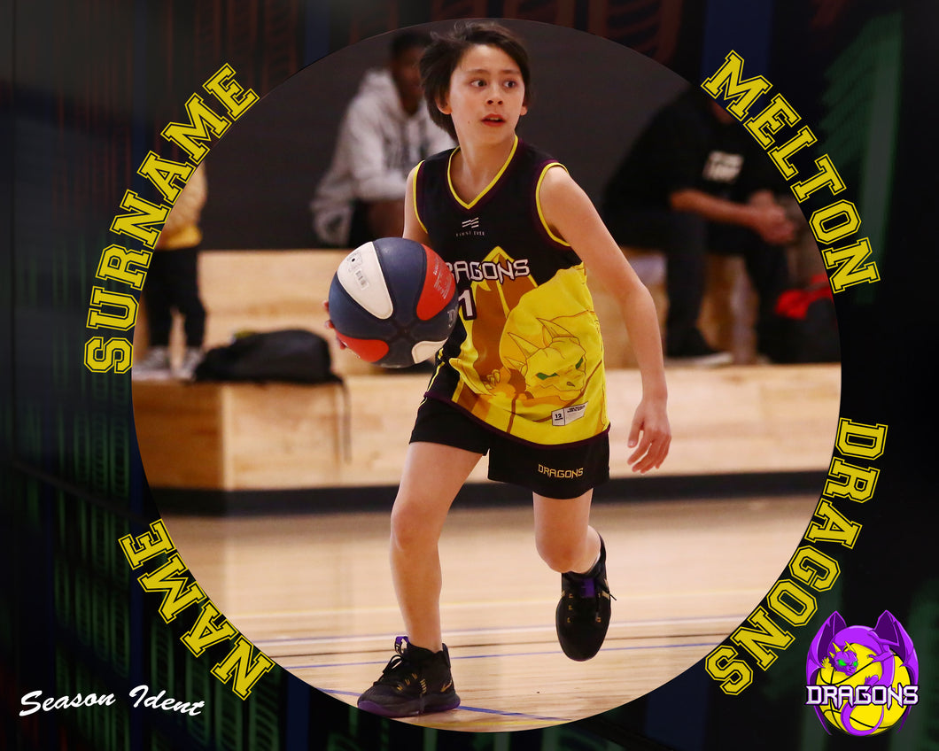 Melton Dragons Basketball CIRCLE Photo