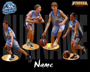 Western Wildcats Basketball A2 PLAYER FRAMES