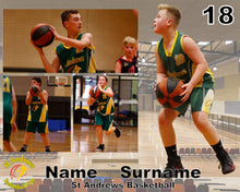 Load image into Gallery viewer, St Andrews Basketball A2 PLAYER FRAMES
