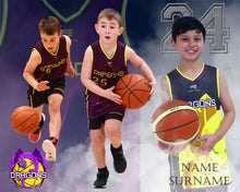 Load image into Gallery viewer, Melton Dragons Basketball A2 PLAYER FRAMES