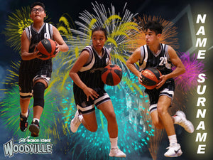 Woodville Basketball FIREWORK Photo