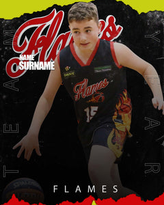 Flames Basketball ILLUSION Photo