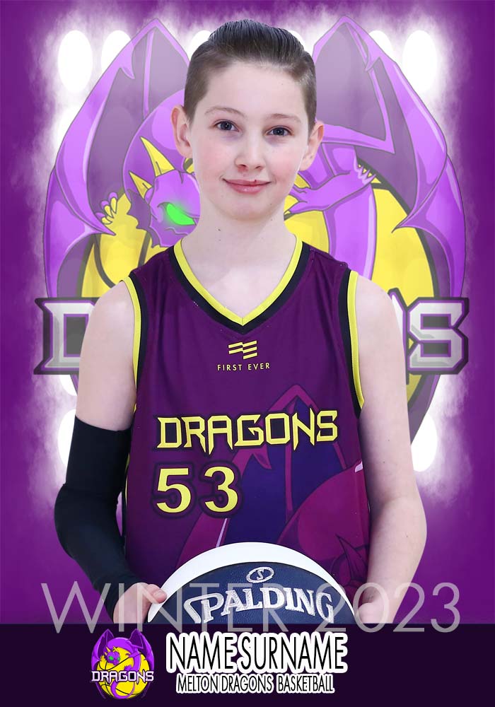 Melton Dragons Basketball INDIVIDUAL and SIBLING Photo