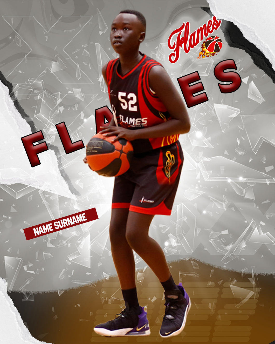 Flames Basketball KRYPTONITE Photo