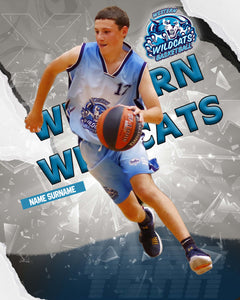 Western Wildcats Basketball KRYPTONITE Photo