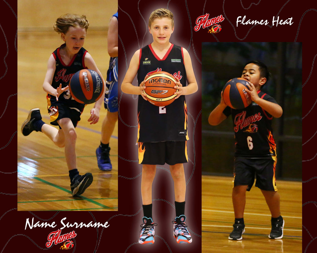 Flames Basketball LEVELS Photo