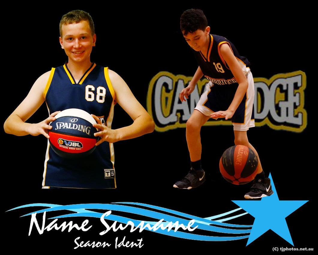 Cambridge Basketball STAR PORTRAIT Photo