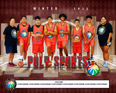 Poly Sports Basketball Team Photo DIGITAL