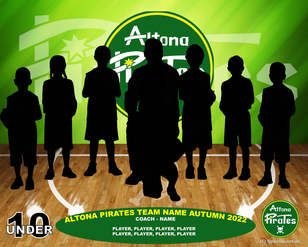 Altona Pirates Basketball Team Photo PRINT